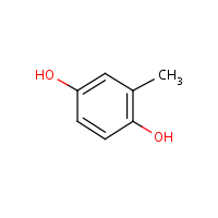 2-Methyl-1,4-hydroquinone formula graphical representation