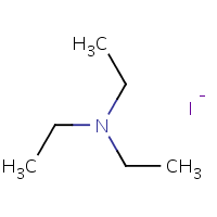 Triethylammonium iodide formula graphical representation