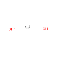 Beryllium hydroxide formula graphical representation