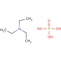 Triethylammonium phosphate formula graphical representation
