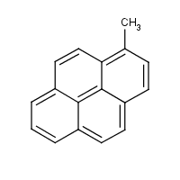 1-Methylpyrene formula graphical representation
