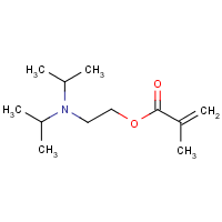 2-(Diisopropylamino)ethyl methacrylate formula graphical representation