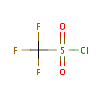 Trifluoromethanesulfonyl chloride formula graphical representation