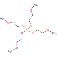 Tetra(methoxyethoxy)silane formula graphical representation