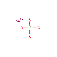 Radium sulfate formula graphical representation