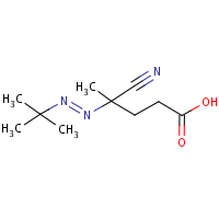4-(tert-Butylazo)-4-cyanovaleric acid formula graphical representation