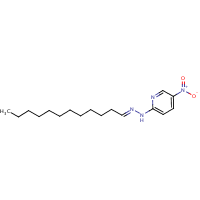 Lauraldehyde, (5-nitro-2-pyridyl)hydrazone formula graphical representation
