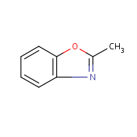 2-Methylbenzoxazole formula graphical representation