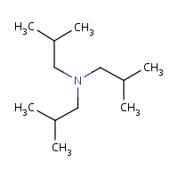Triisobutylamine formula graphical representation