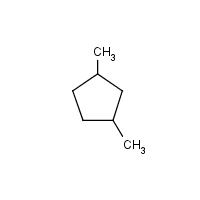 1,3-Dimethylcyclopentane formula graphical representation