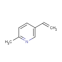 Pyridine, 2-methyl-5-vinyl formula graphical representation