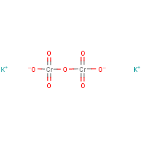 Potassium dichromate formula graphical representation
