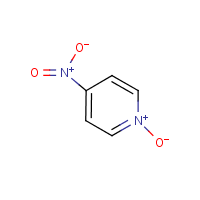 Pyridine, 4-nitro-, 1-oxide formula graphical representation