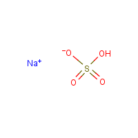 Sodium bisulfate formula graphical representation