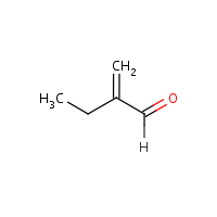 2-Methylenebutanal formula graphical representation
