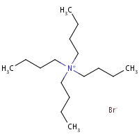Tetrabutylammonium bromide formula graphical representation
