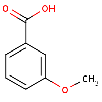 3-Methoxybenzoic acid formula graphical representation