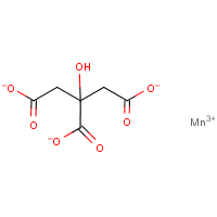 Manganese citrate formula graphical representation
