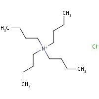 Tetrabutylammonium chloride formula graphical representation