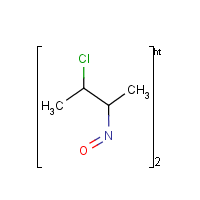 2-Chloro-3-nitrosobutane dimer formula graphical representation