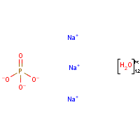 Trisodium phosphate dodecahydrate formula graphical representation