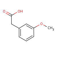 3-Methoxyphenylacetic acid formula graphical representation