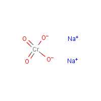 Sodium chromate formula graphical representation