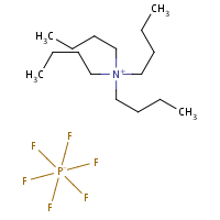 Tetrabutylammonium hexafluorophosphate formula graphical representation