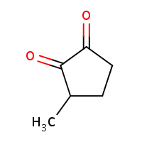 3-Methyl-1,2-cyclopentanedione formula graphical representation