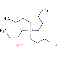 Tetrabutylammonium hydroxide formula graphical representation