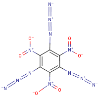 1,3,5-Triazido-2,4,6-trinitrobenzene formula graphical representation