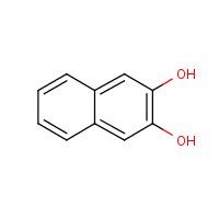 2,3-Dihydroxynaphthalene formula graphical representation