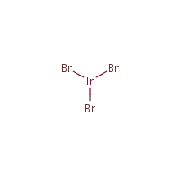 Iridium tribromide formula graphical representation