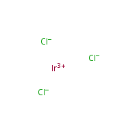 Iridium trichloride formula graphical representation