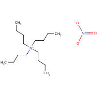 Tetrabutylammonium nitrate formula graphical representation
