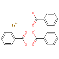 Ferric benzoate formula graphical representation