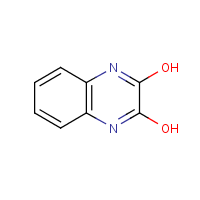 2,3-Dihydroxyquinoxaline formula graphical representation