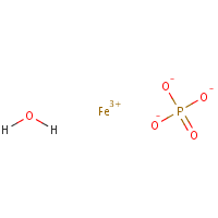 Ferric phosphate hydrate formula graphical representation