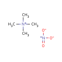 Tetramethylammonium nitrate formula graphical representation