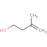 3-Methyl-3-buten-1-ol formula graphical representation
