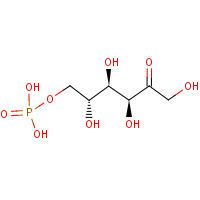 Fructose-6-phosphate formula graphical representation