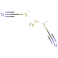 Ferrous thiocyanate formula graphical representation