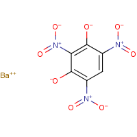 Barium styphnate formula graphical representation