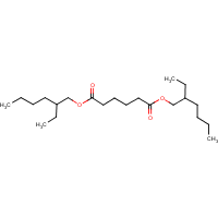 Di(2-ethylhexyl) adipate formula graphical representation