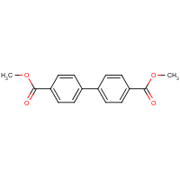 Dimethyl 4,4'-biphenyldicarboxylate formula graphical representation