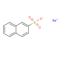 2-Naphthalenesulfonic acid, sodium salt formula graphical representation