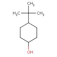 4-tert-Butylcyclohexanol formula graphical representation