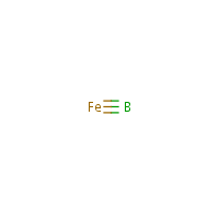 Iron boride formula graphical representation