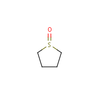 Tetramethylene sulfoxide formula graphical representation
