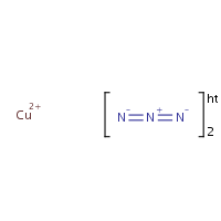 Copper(II) azide formula graphical representation